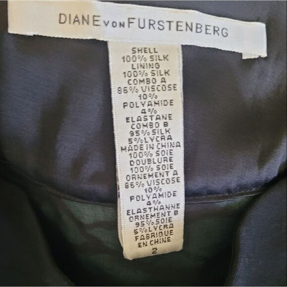 Diane Von Furstenberg Peacock Ruffle Silk Skirt - Picture 3 of 4